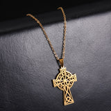 Middle Ring Cross Pendant Necklace For Men – Jewelry Gift Ideas — 8