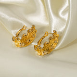 French Style Women's Lava Shaped Earrings – Stylish Gifts — 1