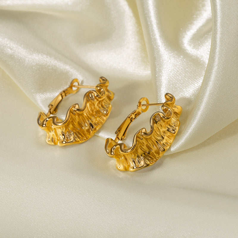 French Style Women's Lava Shaped Earrings – Stylish Gifts — 1