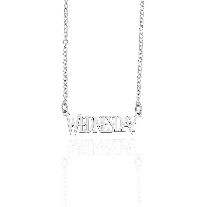 Wednesday Alphabet Stainless Steel Pendant – Jewelry Gift Ideas — 1