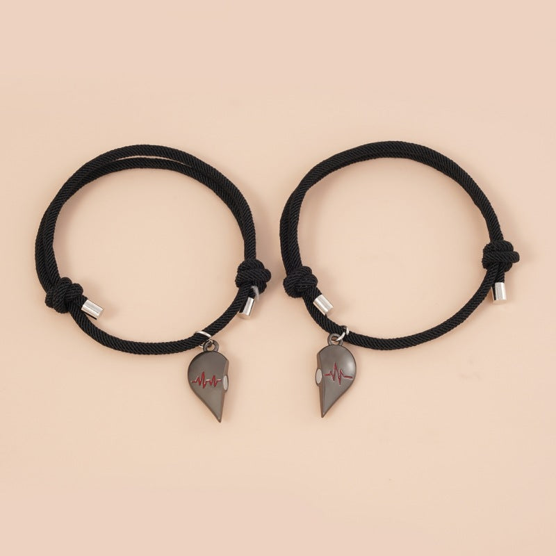 Heart-shaped Magnetic Buckle Bracelet Europe – Jewelry Gift Ideas — 1
