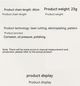 Stainless Steel Retro Pattern Pendant Personality – Jewelry Gift Ideas — 3