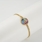 Stainless Steel Round Letter Bracelet – Jewelry Gift Ideas — 10