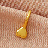 Zircon Nose Rings Metal U-Shaped Leaves Heart Nose – Everyday Gifts — 7