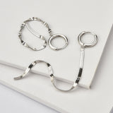 Fashion Sterling Silver Long Snake Earrings – Stylish Gifts — 12