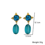 Real Gold Matte Gold Chinese Style Earrings – Stylish Gifts — 2
