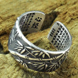 Heart Sutra Ring Vintage Version Bamboo Ornament – Unique Gift Ideas — 5