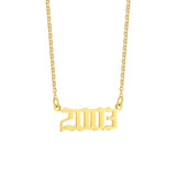 18K Stainless Steel 1990- Year Necklace – Jewelry Gift Ideas — 5