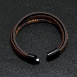 Men's Layered Retro Retro Patterns Leather – Jewelry Gift Ideas — 3