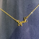 Stainless Steel English Letter Necklace Pendant – Jewelry Gift Ideas — 6