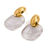 Destiny Chunky Gold Drop Earrings – Unique Gift Ideas — 2