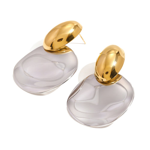 Destiny Chunky Gold Drop Earrings – Unique Gift Ideas — 2