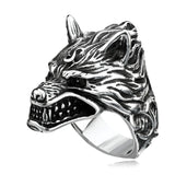 Viking Nordic Wolf Head Ring Stainless Steel – Jewelry Gift Ideas — 5