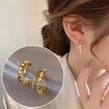 Niche Unique Double-row C- Shaped Earrings – Meaningful Gifts — 5