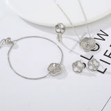 Gold Flower Bracelet Ring Earrings Women's – Jewelry Gift Ideas — 5