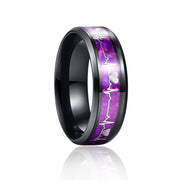 Heartbeat Metal Sheet Glue Drop Ring – Birthday Gifts — 4