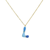 Brass Epoxy Capsule 26 Letter Necklace For Women – Jewelry Gift Ideas — 16