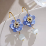 Flower Earrings Design Soft And Trendy Opal – Everyday Gifts — 5