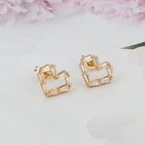 925 Silver Nails New Simple Inlaid Zirconium Earrings – Gifts for Her — 5