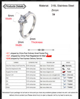 Women's Heart-shaped Diamond Ring Stainless Steel – Jewelry Gift Ideas — 6
