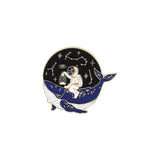 Cartoon Whale Astronaut Drift Bottle Badge Brooch – Jewelry Gift Ideas — 7