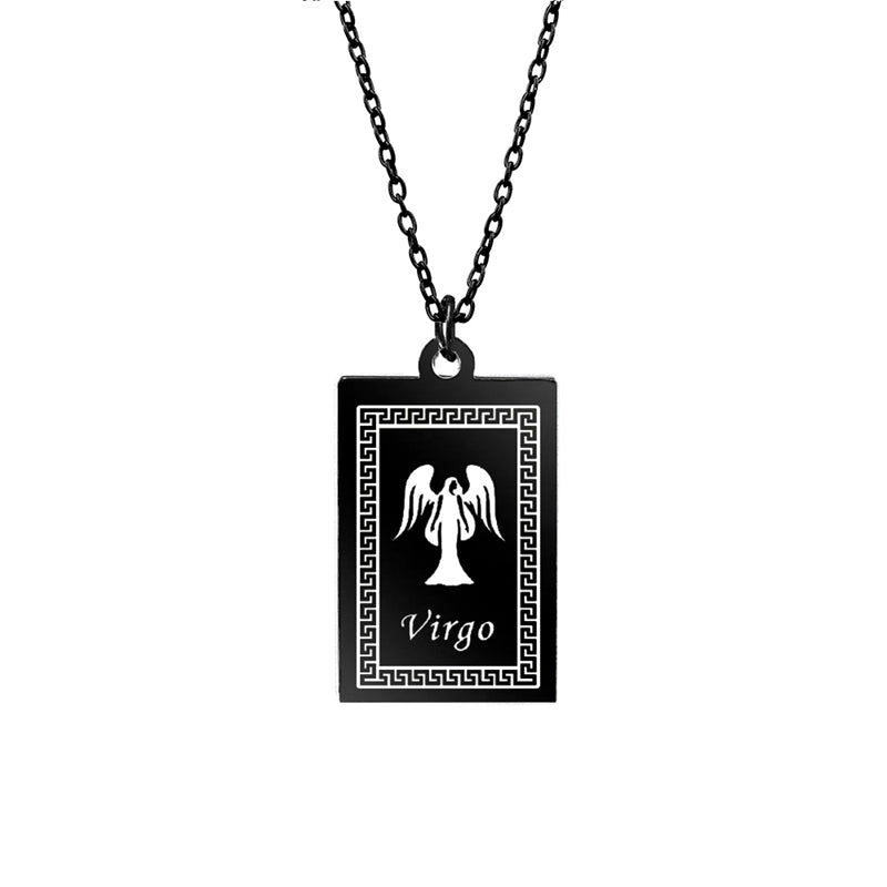 12 Zodiac Constellation Stainless Steel Pendant – Jewelry Gift Ideas — 12