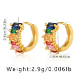 Women's Retro Peach Heart Round Earrings – Gifts for Her — 13