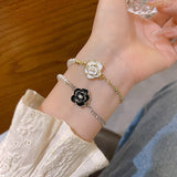 Retro Hong Kong Style Camellia Pearl Bracelet Female – Stylish Gifts — 2