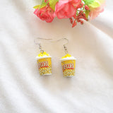 Mini Simulation Popcorn Earrings Sweet And Cute – Surprise Gifts — 7
