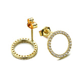 Women's Gold Zircon Ring Earrings – Gifts for Her — 5
