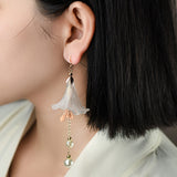 Glaze Petunia Asymmetric Earrings Retro – Surprise Gifts — 1