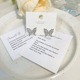 Super Butterfly Pearl Earrings – Special Occasion Gifts — 3