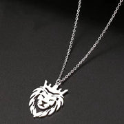 Hollow LION Necklace Titanium Steel Personality – Jewelry Gift Ideas — 2