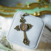 Vintage Steampunk Gear Cross Pendant Necklace – Jewelry Gift Ideas — 2