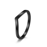 Ladies Glossy Circle Stackable Rose Gold Tail Ring – Meaningful Gifts — 2