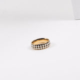 Diamond Checkerboard Black And White Drip Ring – Surprise Gifts — 4