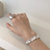 Geometric Irregular Hip Hop Bumpy Tin Foil – Jewelry Gift Ideas — 5