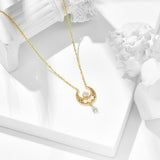 Beautiful Girl Crescent Necklace – Jewelry Gift Ideas — 3