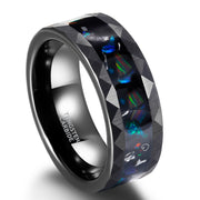 Mens Ring In Tungsten Carbide Featuring A Patterned – Gift Ideas — 3