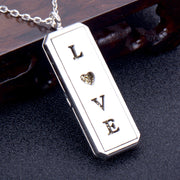 Square Essential Oil Necklace Openable Silver – Jewelry Gift Ideas — 2