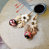 Gu Shu Qian Teng Plated 14K Gold Earrings Ginkgo Bells – Stylish Gifts — 4