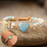Classic Heart Shape Charm Bracelets Amazonite – Jewelry Gift Ideas — 1