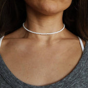 Sweet And Simple Natural White Glass Beads – Jewelry Gift Ideas — 1