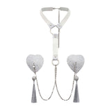 Tassel Breast Pad Chain Sequins Love Heart Chest – Jewelry Gift Ideas — 3
