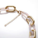 Acetate Acrylic Metal Buckle Stitching Leopard – Jewelry Gift Ideas — 3