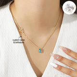 Stainless Steel Twelve Birthday Stone Necklace – Jewelry Gift Ideas — 4