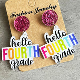 Teacher Earrings Colorful Simple Earrings For School – Gifts for Kids — 10