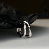 Sterling Silver Double Layer Irregular Ears – Practical Gifts — 4