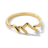 Mountain-shaped Copper Creative Custom Ladies Ring – Birthday Gifts — 11