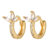 Fashion Copper Plating 18K Gold Earrings Ins Geometric – Stylish Gifts — 7